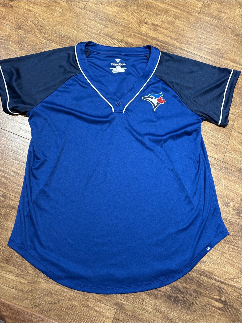Fanatics sparkly Red, Blue and Navy Toronto Blue Jays Jersey